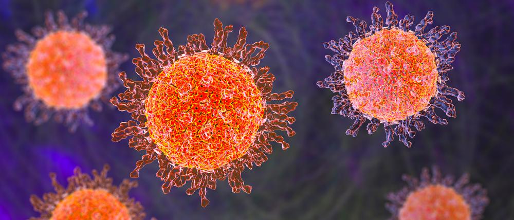 Illustration des Herpes simplex virus