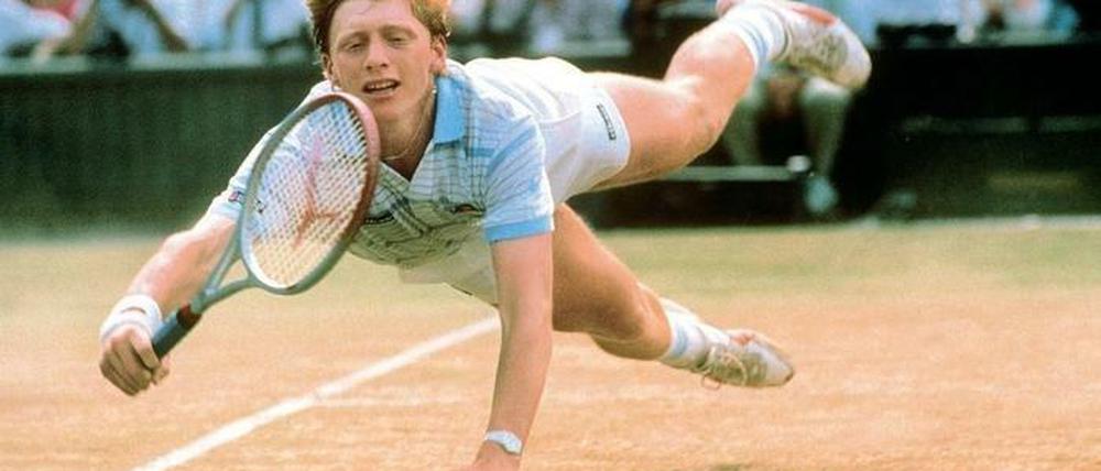 Boris Becker siegt 1985 in Wimbledon