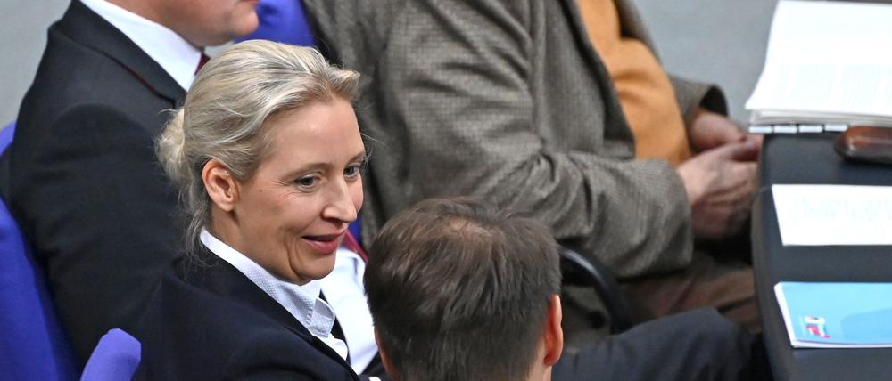 Alice Weidel, Bundesvorsitzende und Fraktionsvorsitzende der AfD