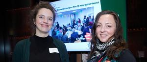 Ina Pfingst (l.) und Viktoria Gabrysch von Tamaja. Der Betreiber von Gemeinschaftsunterkünften in Berlin will Geflüchteten mehr bieten als ein Dach über dem Kopf.