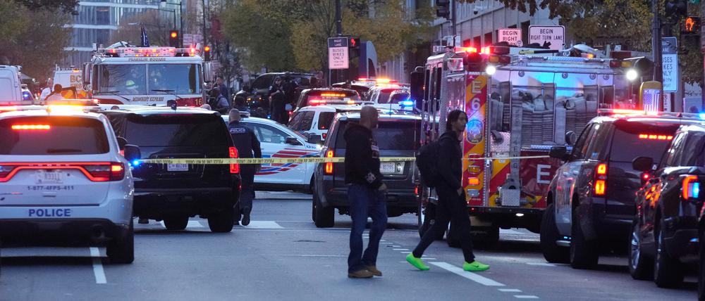 Mitten in der Washingtoner Innenstadt sind am Tag vor Thanksgiving Schüsse gefallen. 