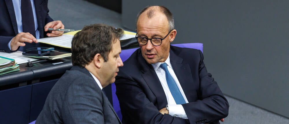 Viel Abstimmungsbedarf: der Kanzler und sein Finanzminister, Friedrich Merz (CDU) und Lars Klingbeil (SPD).