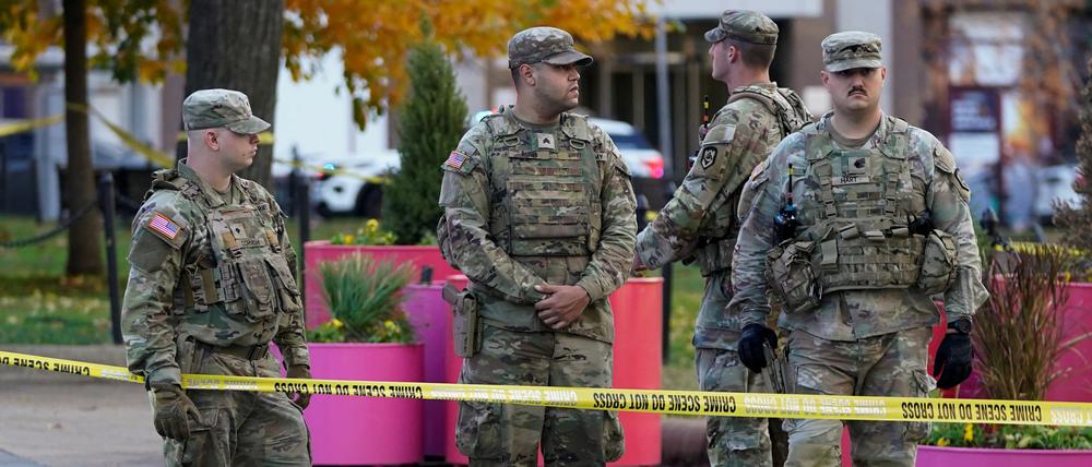 Die Nationalgardisten im Einsatz in Washington.