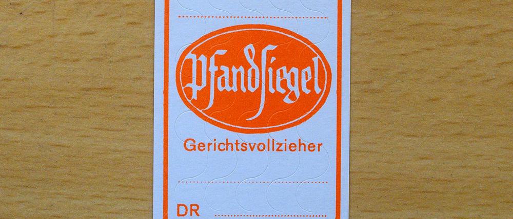 Gerichtsvollzieher nutzen Pfandsiegel, um gepfändete Wertgegenstände zu kennzeichnen. (Symbolbild)