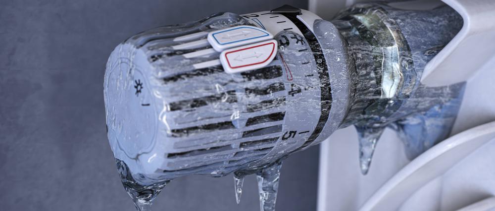 Eingefrorene Heizung (Symbolbild).