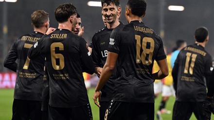 Die VfB-Spieler hatten Grund zur Freude.
