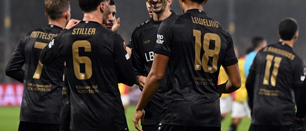 Die VfB-Spieler hatten Grund zur Freude.