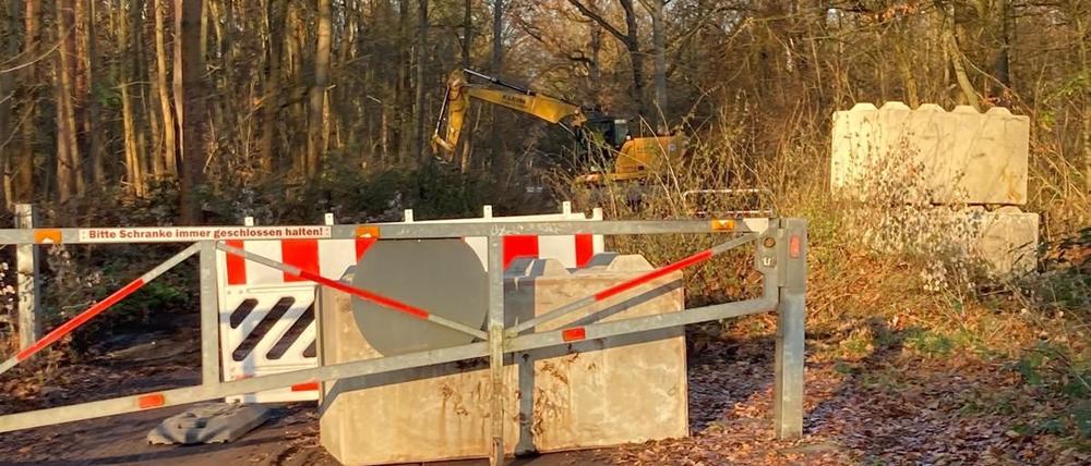 Die Arbeiten im Wald. 