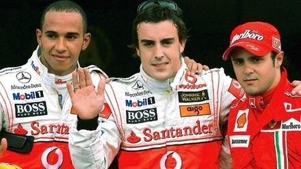 Formel 1 - GP Monaco - Alonso, Hamilton und Massa