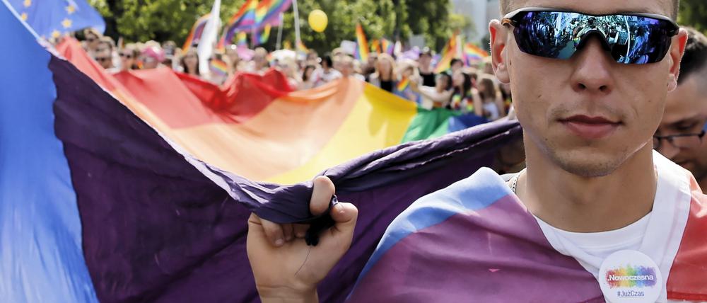 Die „Equality Parade“ in Warschau, hier ein Bild von 2018. 
