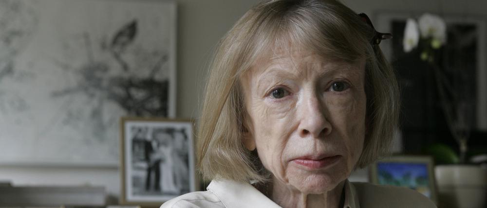 Die Schriftstellerin Joan Didion 2005 in ihrer New Yorker Wohnung.