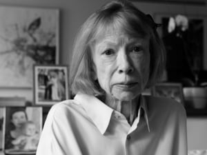 Die Schriftstellerin Joan Didion 2005 in ihrer New Yorker Wohnung.