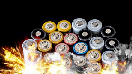 Immer wieder fangen Batterien im Müll Feuer. 