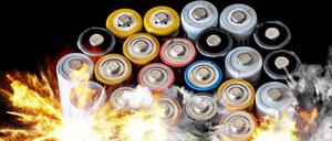 Immer wieder fangen Batterien im Müll Feuer.