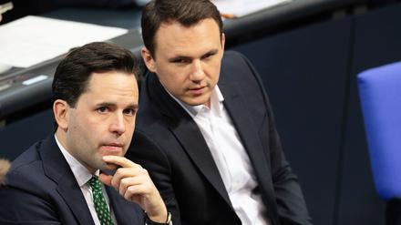 JU-Vorsitzender Johannes Winkel und Junge-Gruppe-Chef Pascal Reddig zählen zu den sogenannten Rentenrebellen der CDU. 