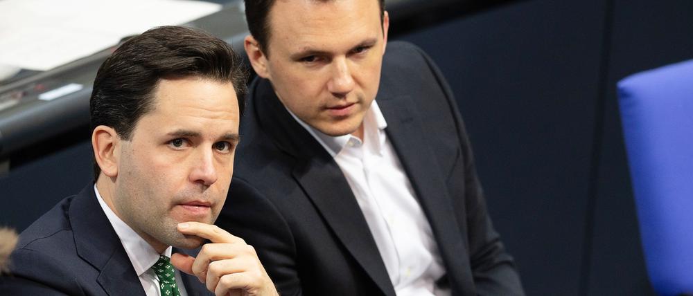 JU-Vorsitzender Johannes Winkel und Junge-Gruppe-Chef Pascal Reddig zählen zu den sogenannten Rentenrebellen der CDU. 