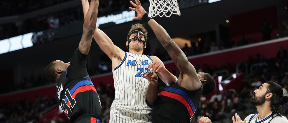 Erzielte mit Maske 21 Punkte für Orlando: Franz Wagner.