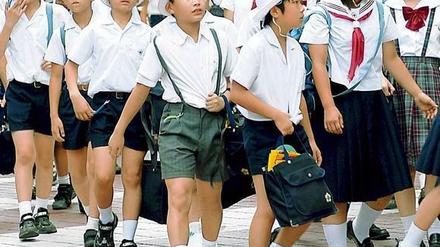 Japanische Schulkinder