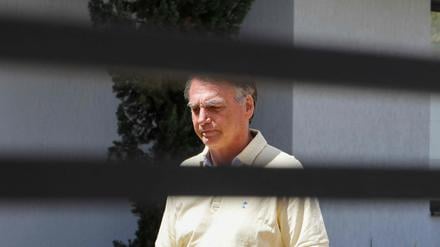Der ehemalige brasilianische Präsident Jair Bolsonaro am 3. September 2025 in seiner Residenz in Brasilia (Archivbild)