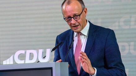 „Wir müssen ein starker Industriestandort bleiben“, sagt Kanzler Friedrich Merz (CDU).