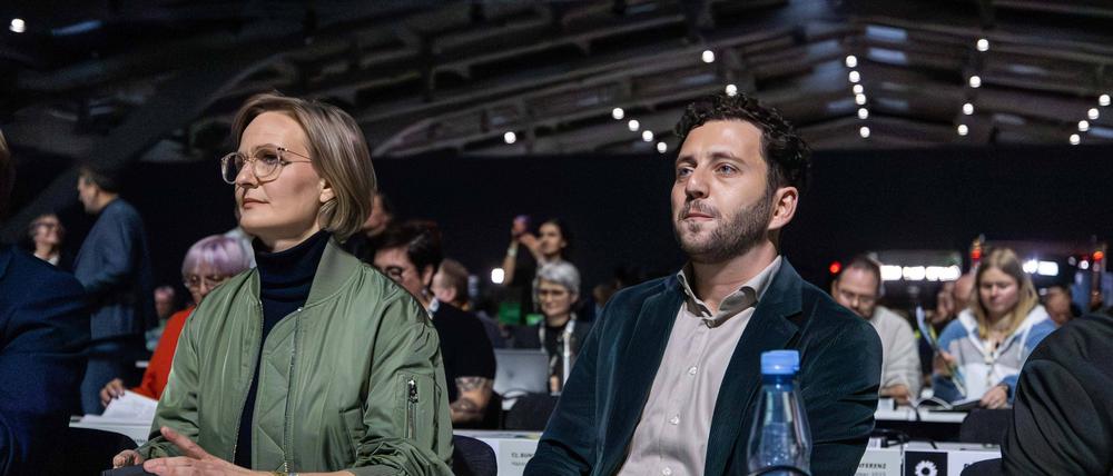 Tun sich schwer, den Grünen neuen Schwung zu geben: Franziska Brantner und Felix Banaszak.