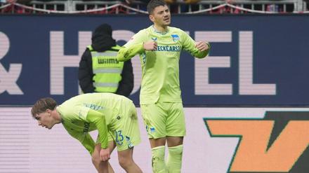 Erfolgreiches Comeback. Dawid Kownacki bescherte Hertha BSC im ersten Spiel nach zweimonatiger Verletzungspause den nächsten Sieg.