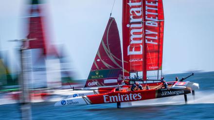Erstmals SailGP-Sieger: Das britische Team Emirates GBR.