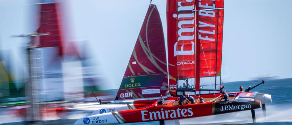 Erstmals SailGP-Sieger: Das britische Team Emirates GBR.