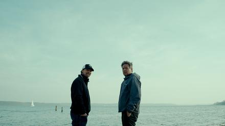 Repräsentieren „das Gute“: Robert Habeck (r.) und Regisseur Jessen in „Jetzt. Wohin“.