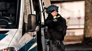 Die Berliner Polizei war am Dienstag an einem Reinickendorfer Gymnasium im Einsatz.