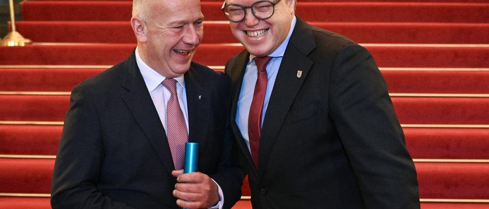 Berlins Regierender Bürgermeister Kai Wegner übernimmt den Vorsitz der MPK-Ost vom thüringischen Kollegen Mario Voigt. 