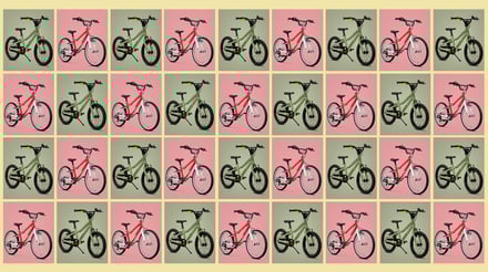 Collage zum Thema: Kinderfahrräder (Puky vs. Woom)