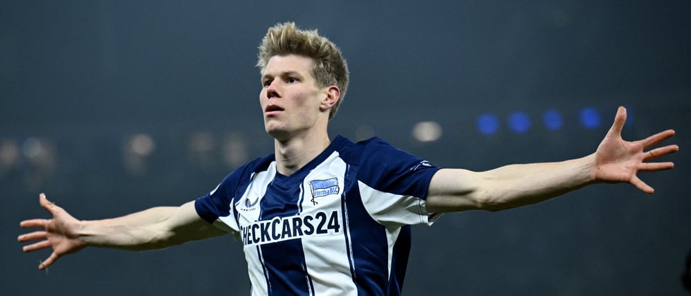 Luca Schuler erzielte gegen seinen Ex-Klub zwei Tore für Hertha BSC.