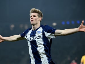 Luca Schuler erzielte gegen seinen Ex-Klub zwei Tore für Hertha BSC.