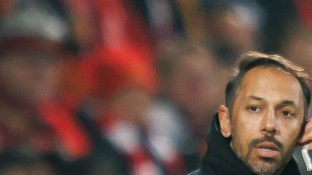 Trainer Baumgart (M.) will mit Union den ersten Sieg gegen die Bayern. (Archivbild)