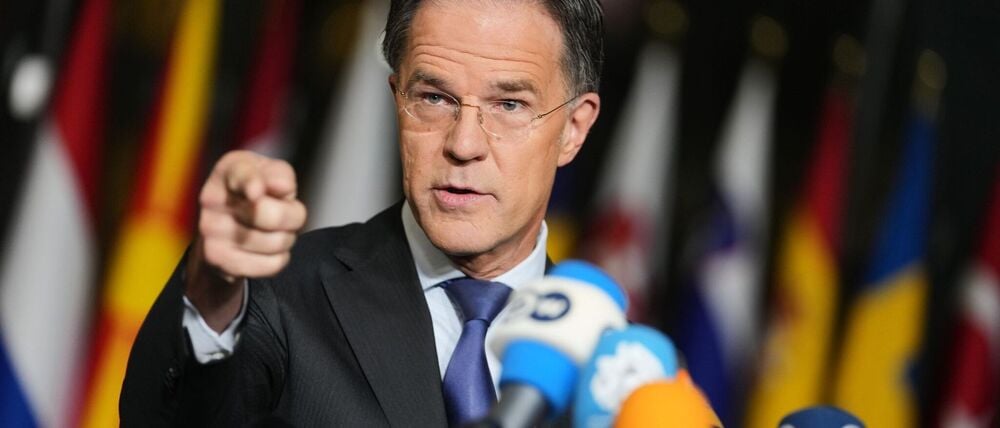Wirbt um frisches Geld für US-Waffen für die Ukraine: Nato-Generalsekretär Mark Rutte.