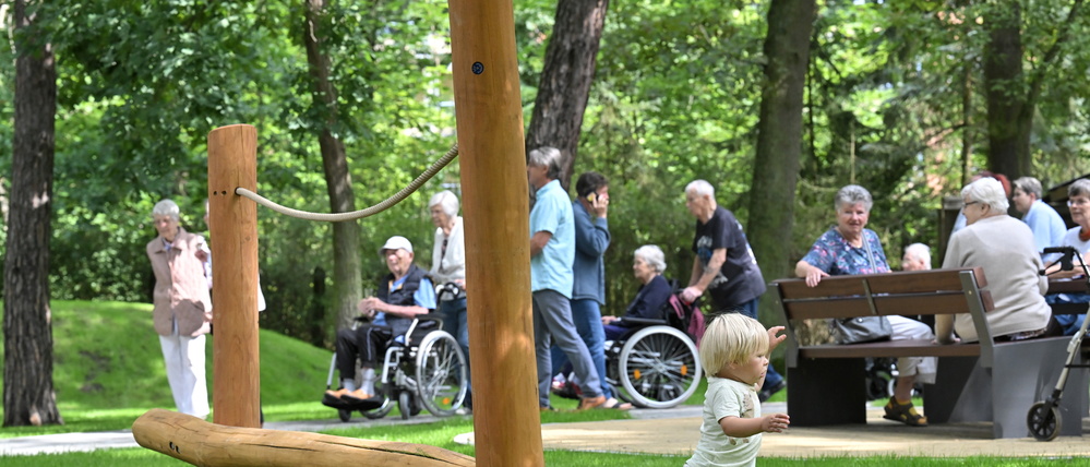 In Potsdam gibt es bereits Mehr-Generationen-Spielplätze.