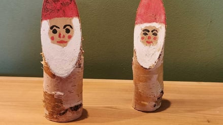 Basteln Foto: Saara von Alten. Wichtelmann aus Birkenholz