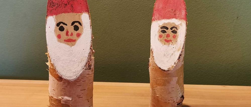 Basteln Foto: Saara von Alten. Wichtelmann aus Birkenholz