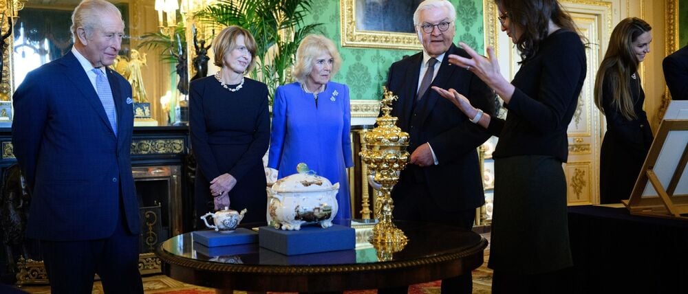 Bundespräsident Steinmeier besucht mit seiner Frau das Vereinigte Königreich.