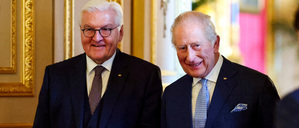Der britische König Charles und der deutsche Bundespräsident Frank-Walter Steinmeier.