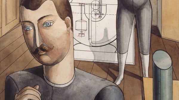 Zwischen allen Stilen: Auch von Surrealismus und Neuer Sachlichkeit zeigte sich Raoul Hausmann inspiriert: „Kutschenbauch dichtet“ von 1920.