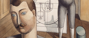 Zwischen allen Stilen: Auch von Surrealismus und Neuer Sachlichkeit zeigte sich Raoul Hausmann inspiriert: „Kutschenbauch dichtet“ von 1920.