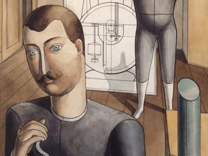 Zwischen allen Stilen: Auch von Surrealismus und Neuer Sachlichkeit zeigte sich Raoul Hausmann inspiriert: „Kutschenbauch dichtet“ von 1920.