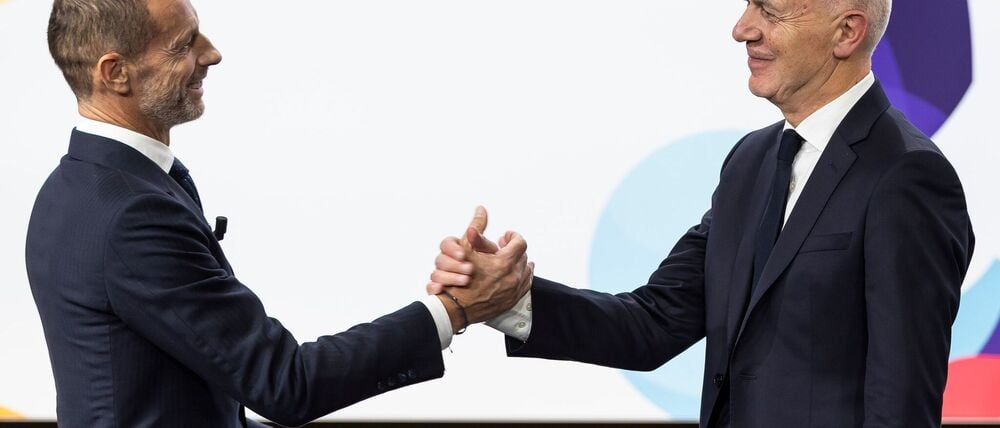 Bei der Vergabe der Frauen-EM 2029 durfte DFB-Chef Bernd Neuendorf jubeln - wie wird die Stimmung nach der Auslosung der Männer-WM 2026?