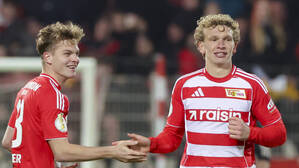 Leopold Querfeld (rechts) ließ Manuel Neuer am Mittwoch zweimal keine Chance. 