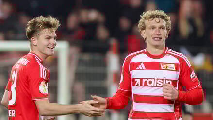 Leopold Querfeld (rechts) ließ Manuel Neuer am Mittwoch zweimal keine Chance. 
