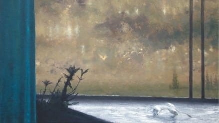 Sid Gastl, „Lichter“, 2023, Öl/Wachs auf Leinwand, 85 x 110 cm,
VG Bild-Kunst, Bonn 2025