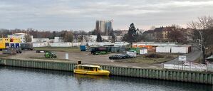 Das Containerdorf im Südhafen.
