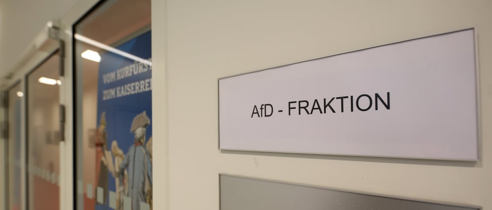 Büroräume der AfD Fraktion im Landtag Brandenburg.